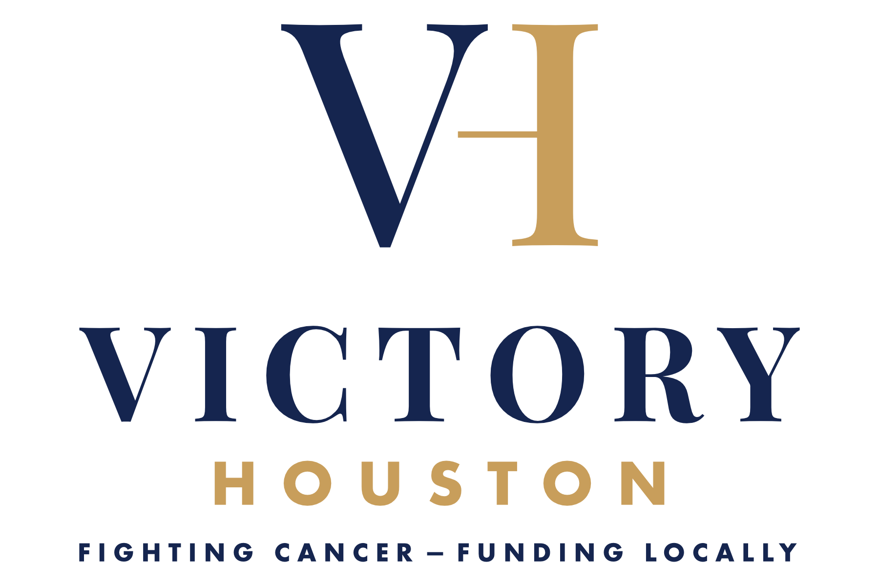 VictoryHouston_Logo_Vertical_Tagline_NavyGold-b